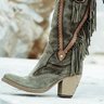 zolucky Women Winter  Vintage Tassel Knee-High Boots