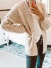 Autumn Casual Daily Basic Long Knitted Coat