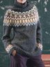 Long Sleeve Boho Knitted Sweater