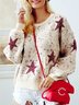 Bright Silk Star Chic Sweater