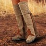 Flat Heel Pu Winter Boots