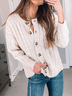 Boho Winter Solid Acrylic Daily Long sleeve Sweater for Women
