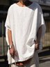 Plain Short Sleeve Casual T-shirt