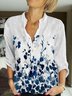 Women Summer Cotton-Blend Floral Printed Casual Top