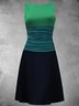 Casual Sleeveless Round Neck Dress