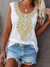 Sleeveless Cotton-Blend Shirts & Tops
