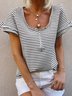 Casual Frill Sleeve Shift Top