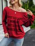 Sweet Old Lady More Like Battle-Tested Warrior Queen Casual Long Sleeve Cotton-Blend Sweatshirt