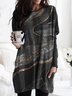 Ombre Off Shoulder Cotton Casual Knitting Dress
