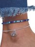Boho Style Rice Beads Multilayer Anklet Beach Resort Jewelry