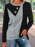 Plus size Long Sleeve Casual T-Shirt