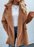 Loose Casual Others Teddy Jacket