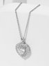 Love Diamond Sparkling Necklace Banquet Party Dress Jewelry