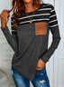 Jersey Casual Striped T-Shirt