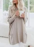 Casual Loose Knit Comfortable Long Sleeve Dress