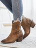 Vintage Woven Pointed Toe Zip Rider Booties