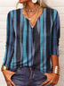 Long Sleeve Casual Striped T-Shirt