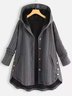 Plus Size Casual Cotton-BlendCoat