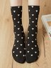 Casual Little Heart Pattern High Stretch Cotton Socks Valentine's Day New Year Daily Accessories