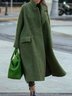 Women's Lapel Open Front Long Cardigane Casual Outwear