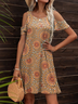 Jersey Crew Neck Casual Regular Fit Dress