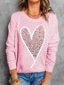 Jersey Heart/Cordate Casual Sweatshirt