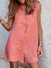 Casual V Neck Jumpsuit