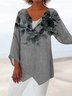 V Neck Casual Shirt