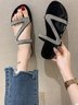 Gorgeous Rhinestone Z Word PVC Waterproof Slippers