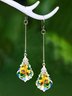 Casual Ombre Irregular Austrian Crystal Earrings Daily Holiday Dress Jewelry