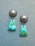 Ethnic Style Natural Geometric Turquoise Pendant Earrings Casual Retro Women's Jewelry
