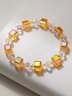 Casual Clear Crystal Beaded Bracelet Urban Everyday Women's Jewelry