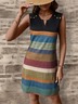 Casual Striped Loose Dress