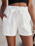 Plain Casual Loose Shorts