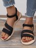 Black Stripe Resort Sandals