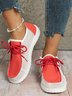 Breathable Hollow out Color Block Casual Boat Shoes