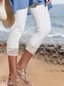 Plus Size Jersey Vacation Leggings