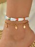 Pearl Beaded Layered Anklet Casual Holiday Bohemian Women's Jewelry