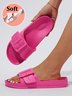 Casual Buckle Waterproof EVA Beach Slides