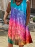 Plus Size Casual Jersey Dress With No