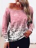 Cold Shoulder Casual Sweatshirt