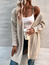 Casual Plain Knitted Cardigan