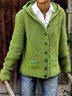 Hooded Knitted Cardigan Sweater Sweater coat for Women