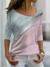 Abstract Casual Jersey T-Shirt