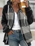 Plus Size Casual Hoodie Teddy Jacket