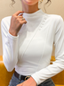 Plain Casual Buttoned T-Shirt