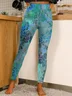 Casual Floral Regular Fit Legging