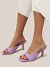 Minimalist Square Toe Stiletto Heel Mule Sandals