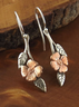 Rural Flowers Leaves Earrings