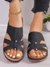 Plain Summer Slide Sandals